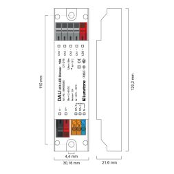LUNATONE 86459560 DALI LED dimming actuator CV DT6 DE | 4-fold, 10 A