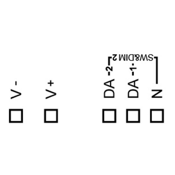 LUNATONE 86459560 DALI LED dimming actuator CV DT6 DE | 4-fold, 10 A