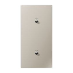 Jung ES12-20R1 cover with rocker arm, cylinder, 2-way, 2 x 1 rocker arm, vertical, series LS 1912, stainless steel