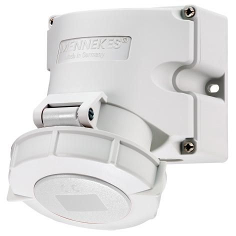 Mennekes 9327 wall socket 16A 4p 12h 400V according to TR IP67