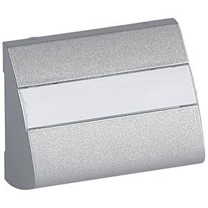 Legrand 771376 Angled outlet cover Galea soft aluminium