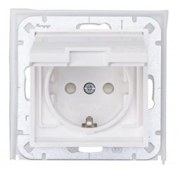 Kopp 954029009 UP-FR Steckd.HK07.1f.r-white SCHUKO socket