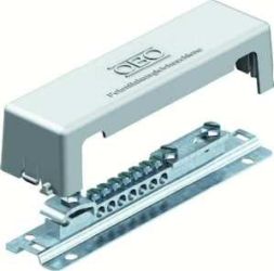 OBO Bettermann 1809/M 188mm grey equipotential bonding rail, 5015081