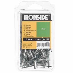 IRONSIDE 141025 blind rivets 4.0/12 100pcs