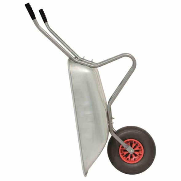 Limex LX11550000 Garden wheelbarrow LX galvanized 80l, 2-part frame