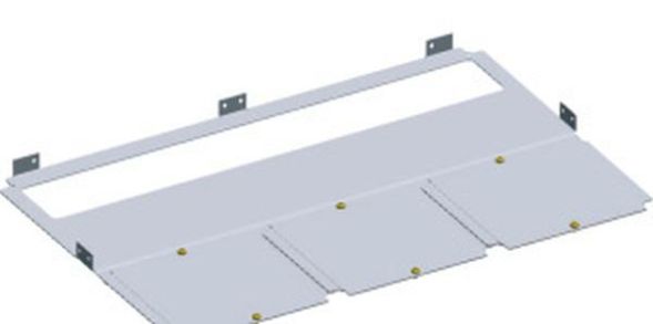 ABB Striebel &amp;amp; John RB56F base plate with flange opening 5-field wide, depth 600 mm, 2CPX046634R9999