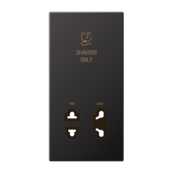 Jung SOAL7522DPL cover 1-way, shavers only, painted aluminium, LS series, dark (painted aluminium)