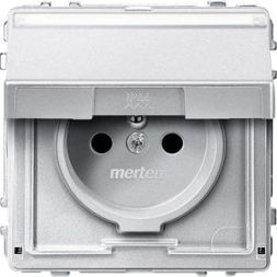 MERTEN MEG2612-7260 socket aluminum AQUADESIGN