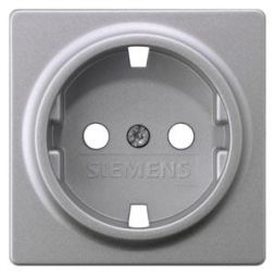 Siemens 5UH1083 cover plate DELTA vita aluminum metallic 55x55mm