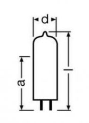 Osram 4050300012018 NV halogen lamp 64623 HLX 12V 100W GY6.35 without reflector