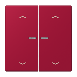 Jung BTLC17102P229 JUNG HOME button 2-way, with arrow symbols, LS series, rouge carmin