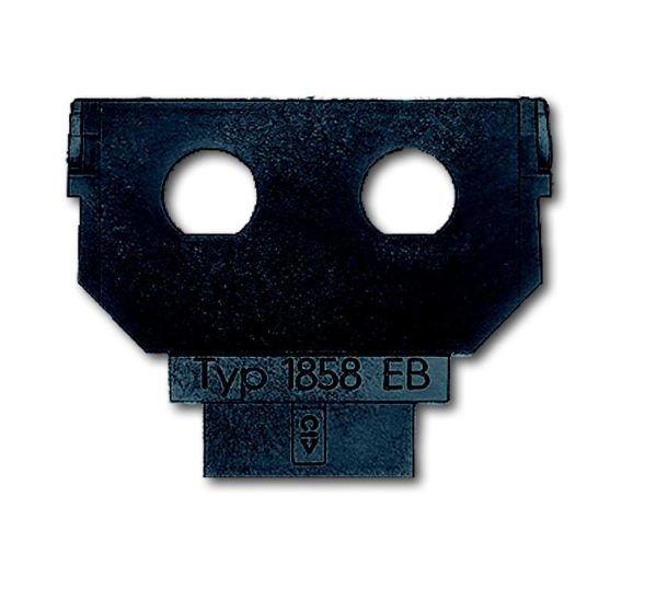 Busch-Jaeger 1858 EB base, 2x BNC panel socket
