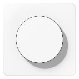 Jung CD1740WW cover with rotary knob, Duroplast, CD series, alpine white