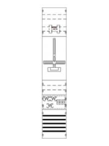 ABB Striebel &amp;amp; John KA4296 measuring and transformer panel BH5-1FB pre-wired with meter cross, 2CPX035020R9999
