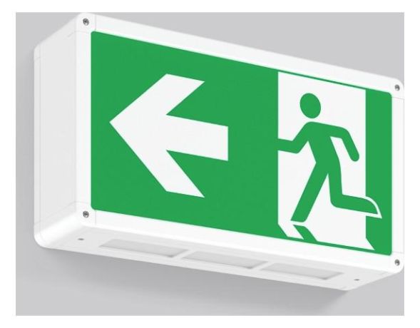RZB 672708.002.1.04 Wall Rectangle 360 3.5W LED emergency light