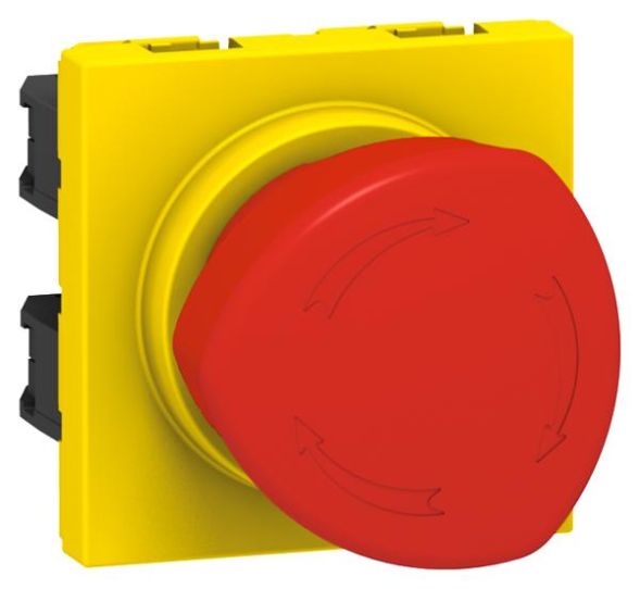 Legrand 076602 Cover MOSAIC emergency stop 1/4 turn. 2mod