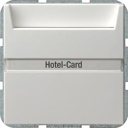 Gira 014003 Hotel card button BSF System 55 pure white