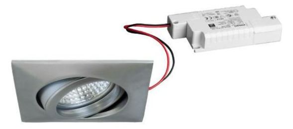 Brumberg 39142033 230V AC 6W 3000K chrome mat LED recessed ceiling spotlight