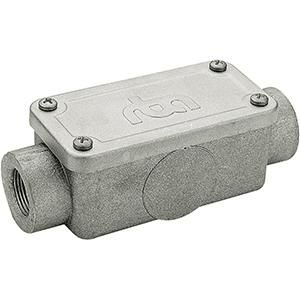 Legrand 387631 Junction box Alu Series A M20, (stone grey)