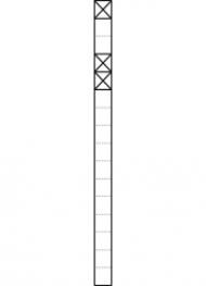 Siedle KSF 616-1/2 AG communication pedestal freestanding in anthracite grey