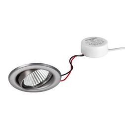 Brumberg 40369223 LED recessed spotlight 230V 6W 3000K stainless steel.