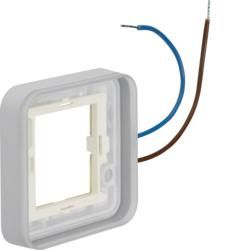 Berker 13383512 Frame 1-way, illuminable 230 V, for housing AP polar white matt Berker W.1
