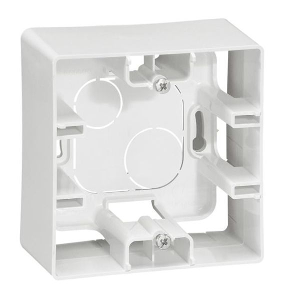 Legrand 664798 AP housing Niloe 1-way ultra-white white, (white)