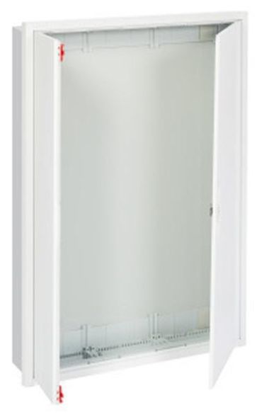 ABB Striebel &amp;amp; John TU73 small distribution board, flush-mounted, empty 7-row, with cover frame and door, 2CPX068577R9999