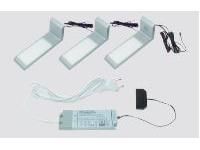 L&amp;amp;S 2000525 IILED Angle set of 3 aluminum colors, aluminum/aluminum colors