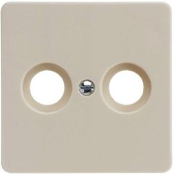 ELSO 503610 central plate antenna socket 2-hole pearl white