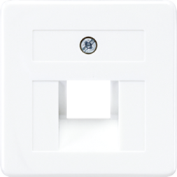Jung 169-1UAEWW cover for IAE/UAE junction boxes 1 x 8-pin, thermoplastic, 50 x 50 mm, alpine white