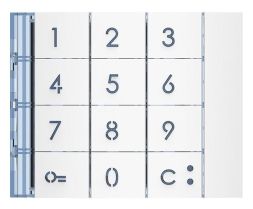 Bticino 353002 front panel SFERA New for code lock keypad ALLWHITE, (white)