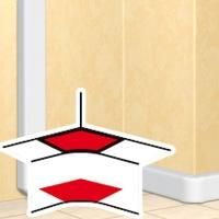 Legrand 010603 inside corner DLPE KH 65, (pure white)