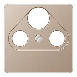 Jung A561PLSATCH cover for universal satellite/BK sockets, series A, champagne