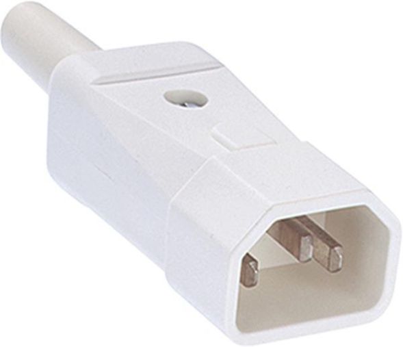 Bachmann 915.271 cold appliance plug white C14 70-degree