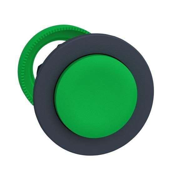 Schneider Electric ZB5FL3 flat installation d: 30mm green protruding push button front element