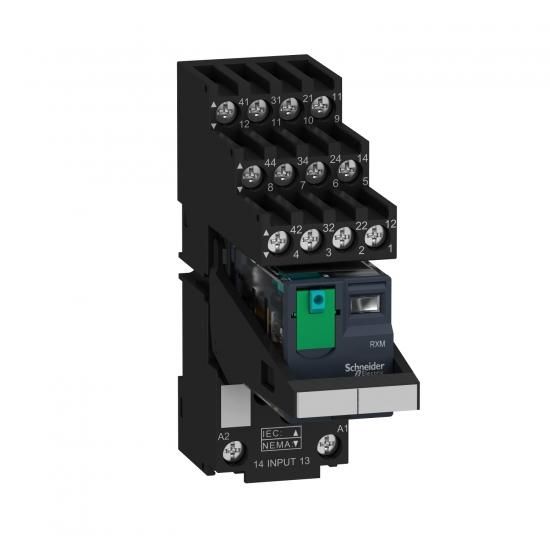 Schneider Electric RXM4AB1BDPVS Zelio RXM LTB separate terminal 4W 6A 24VDC monitoring relay