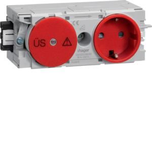 TEHALIT GS12003020 Channel socket GS1200 red with UeSM 1-way