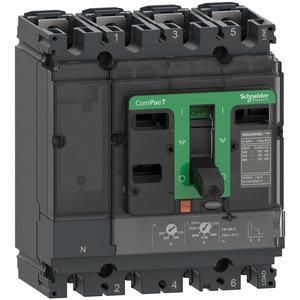 Schneider Electric C16N4TM080 ComPacT NSX160N with TM80D 4P4D 56-80A 50 molded case circuit breaker