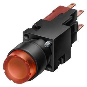 Siemens 3SB2206-0LF01 illuminated pushbutton 16mm blue 1S W2x46D