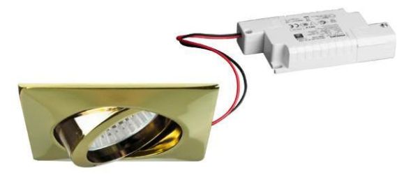 Brumberg 39142053 230V AC 6W 3000K gold LED recessed ceiling spotlight