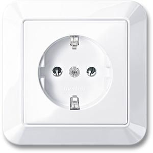 MERTEN MEG2301-1025 SCHUKO socket active white glossy 1-M