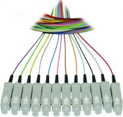 Paschke Datensysteme 12104BUNT-02 LC 9 OS2 2.0m VPE=12 pieces colored LWL fiber pigtail