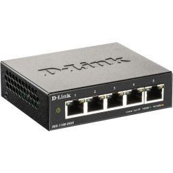 D-Link DGS-1100-05V2/E 5-Port Layer2 Gigabit Smart Switch, 5x 1 Smart Gigabit Switch