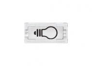 MERTEN 395669 Symbol rectangular crystal clear/light