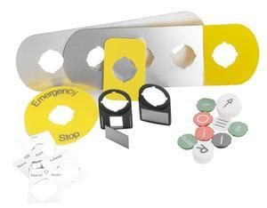 ABB Stotz-Kontakt MA6-1071, symbol insert 2 positions I II plastic black/silver for CombiLine, 1SFA611930R1071