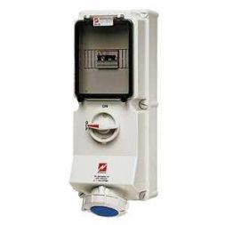 Mennekes 7238 wall socket DUO 16A 3-pole 6h 230V IP67