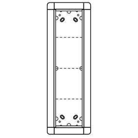 Ritto 1881450 flush-mounted frame 4 module slots, grey-brown