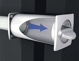 Aeroboy 12.37216 1237216 Energy saving wall box Ø 125, white