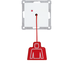 Jung NRSLS0834ZTWW emergency call system pull switch, LS series, alpine white